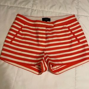 J. Crew tailored striped shorts - womens size 6